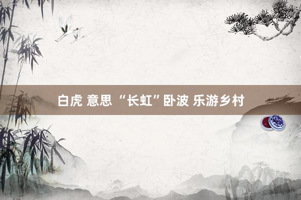 白虎 意思 “长虹”卧波 乐游乡村