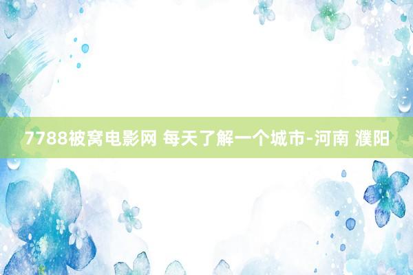 7788被窝电影网 每天了解一个城市-河南 濮阳