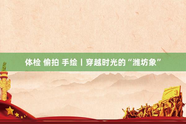 体检 偷拍 手绘丨穿越时光的“潍坊象”