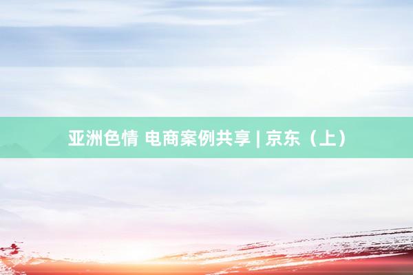 亚洲色情 电商案例共享 | 京东（上）