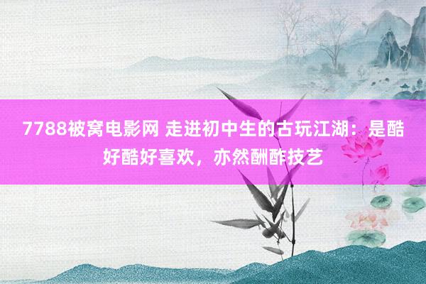 7788被窝电影网 走进初中生的古玩江湖：是酷好酷好喜欢，亦然酬酢技艺