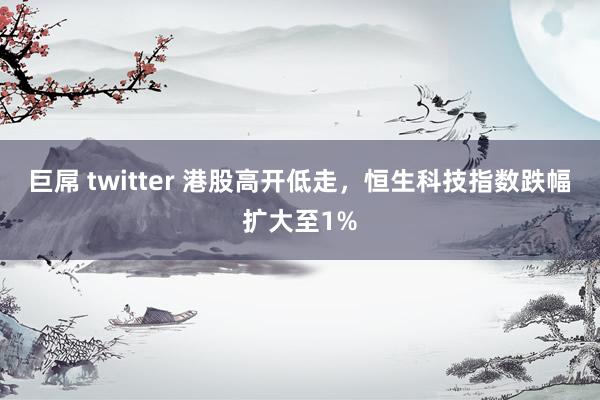巨屌 twitter 港股高开低走，恒生科技指数跌幅扩大至1%