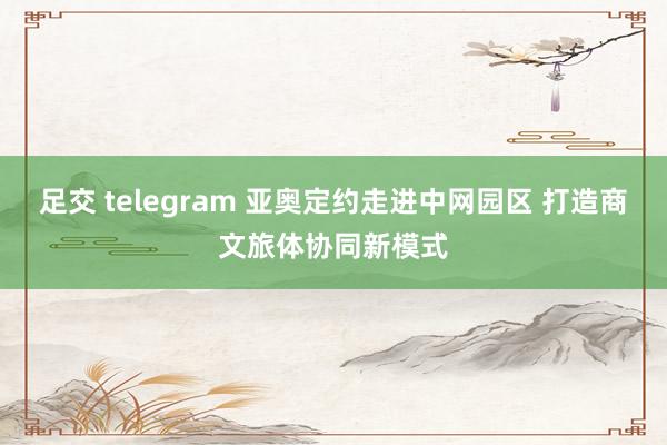 足交 telegram 亚奥定约走进中网园区 打造商文旅体协同新模式