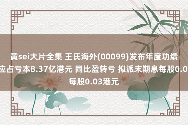 黄sei大片全集 王氏海外(00099)发布年度功绩 鼓吹应占亏本8.37亿港元 同比盈转亏 拟派末期息每股0.03港元