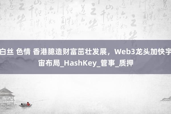 白丝 色情 香港臆造财富茁壮发展，Web3龙头加快宇宙布局_HashKey_管事_质押