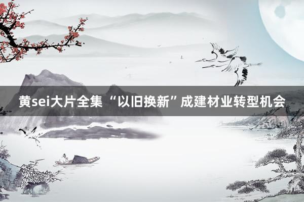 黄sei大片全集 “以旧换新”成建材业转型机会