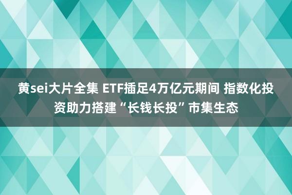 黄sei大片全集 ETF插足4万亿元期间 指数化投资助力搭建“长钱长投”市集生态